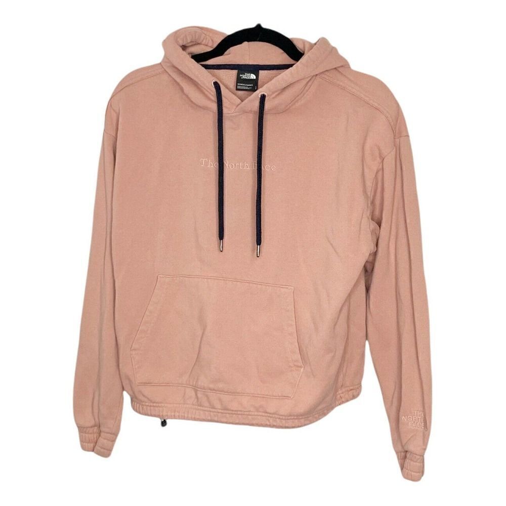 The North Face Women’s Embroidered Rose Pink Hoodie Sweatshirt Size Small